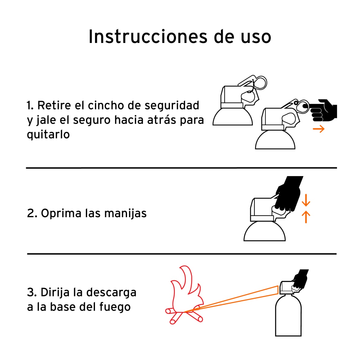 extintor portatil desechable 300 g polvo tipo ABC3