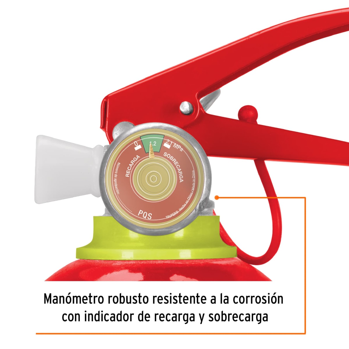 Extintor Portátil Recargable 0.5 Kg Tipo ABC Truper3
