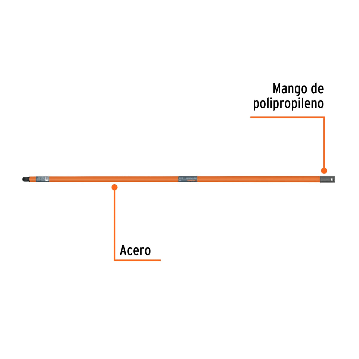 Extensión de acero para rodillo, 1.2 m, Truper2
