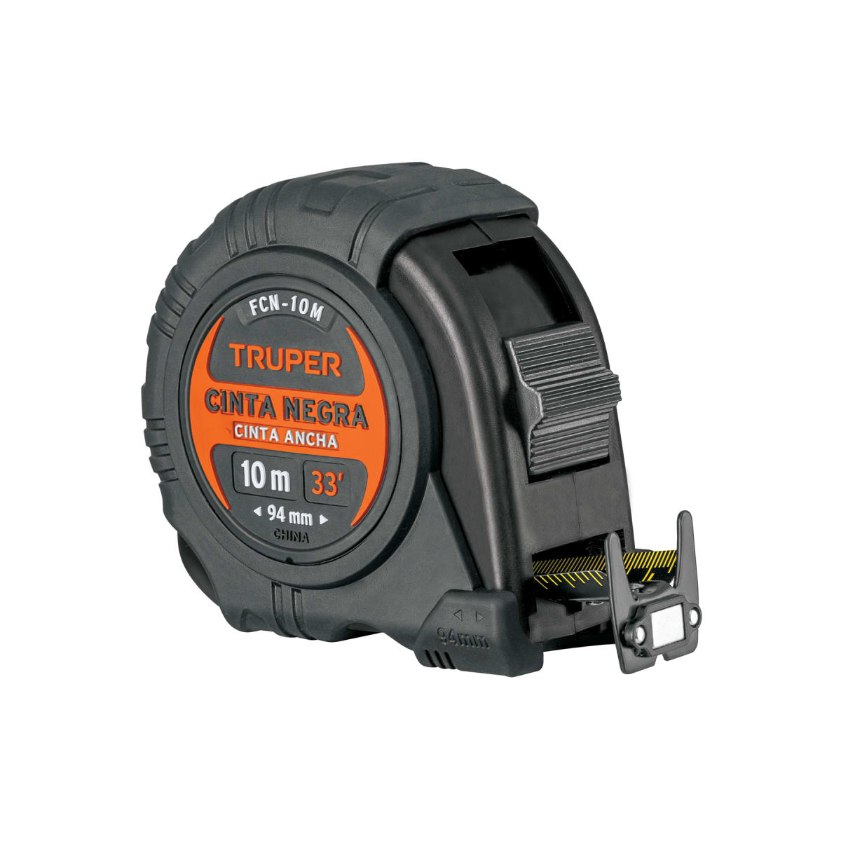 Wincha cinta negra 10 m cinta 32 mm Truper1