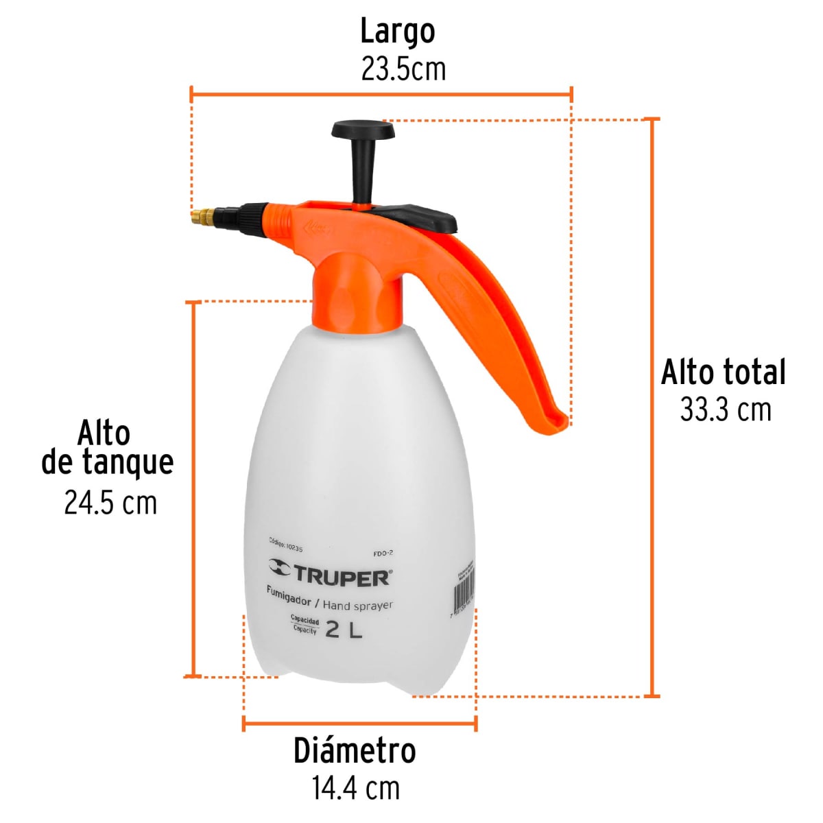 Fumigador de 2 litros Truper2