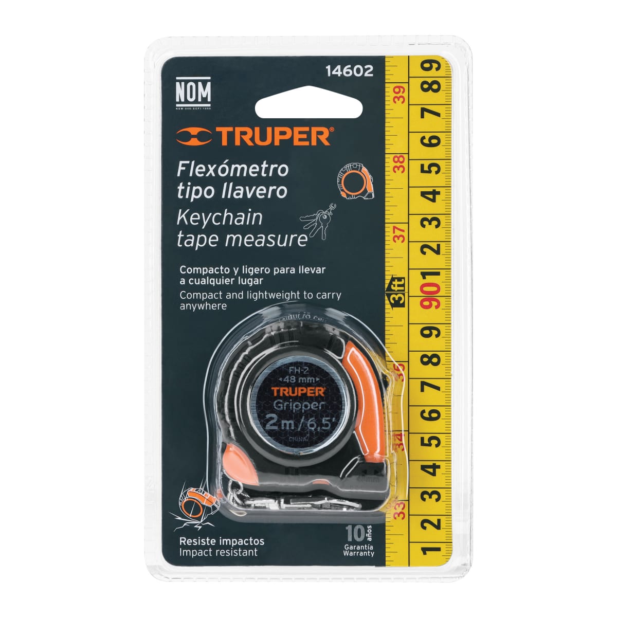 Llavero wincha gripper 2 metros truper6