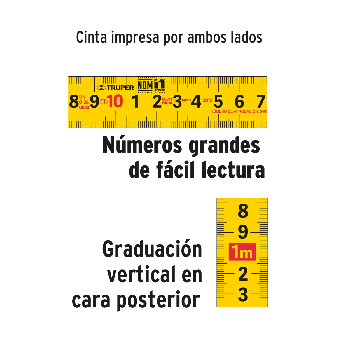 Wincha contra impactos 5 m cinta 19 mm grad. métrica. truper4