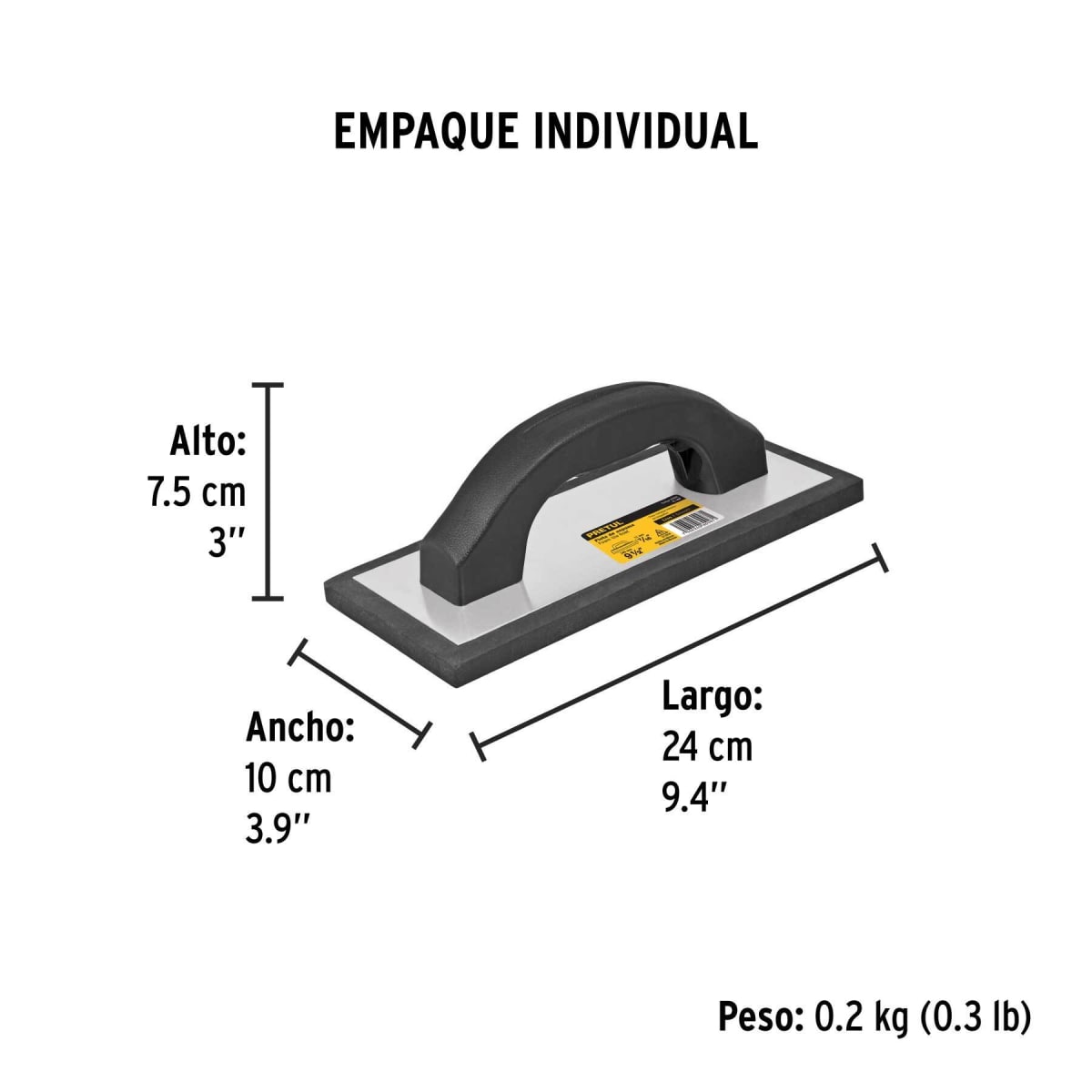 Fraguador de hule mango pvc Pretul2