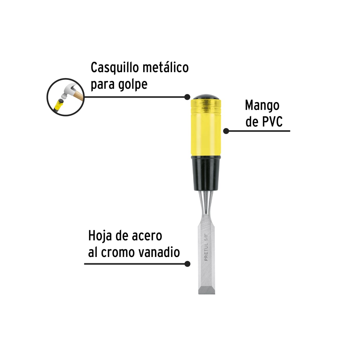 Formón 5/8'' Pretul2