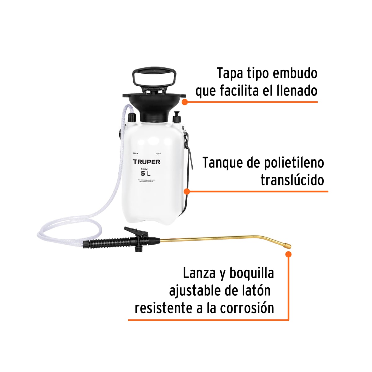 Fumigador jardinero de 5 Litros Truper2