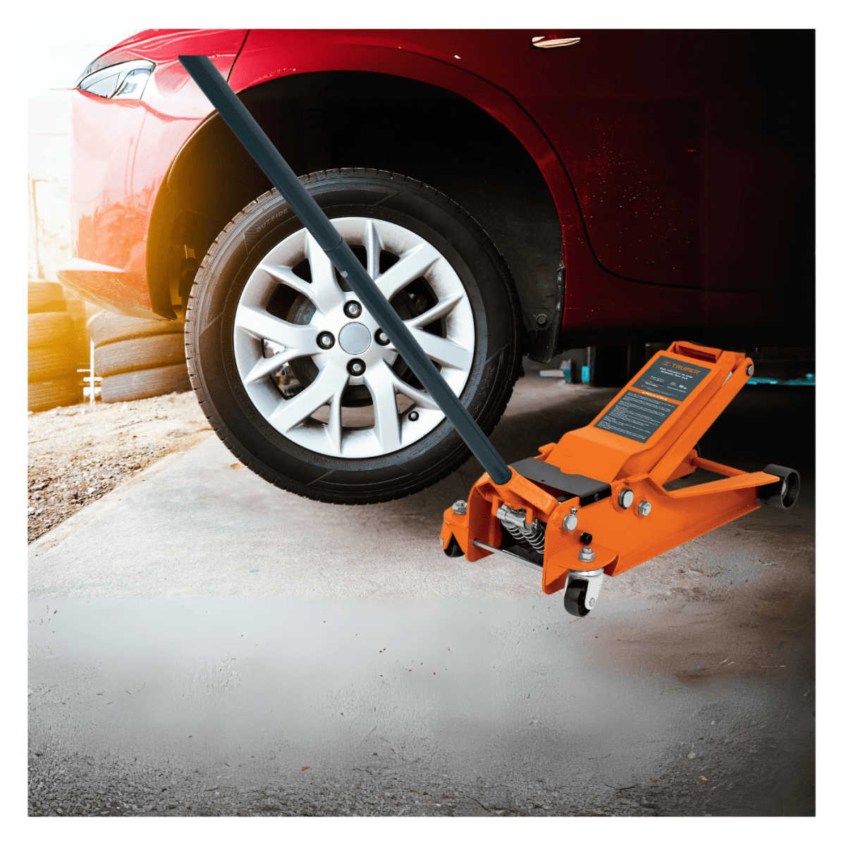 Gata tipo lagarto 3.5 toneladas elevación rápida perfil extra bajo4