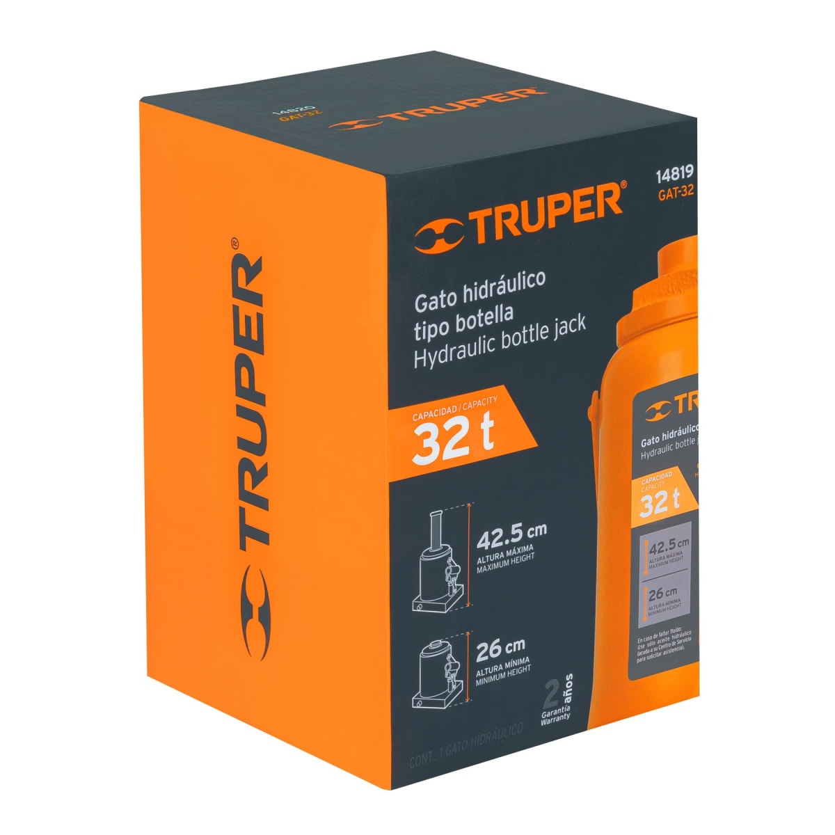 Gata botella de 32 toneladas Truper6