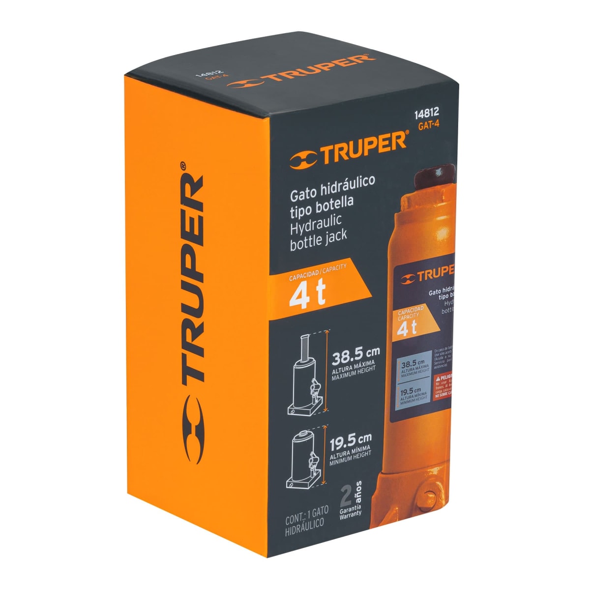 Gata botella de 4 toneladas Truper4