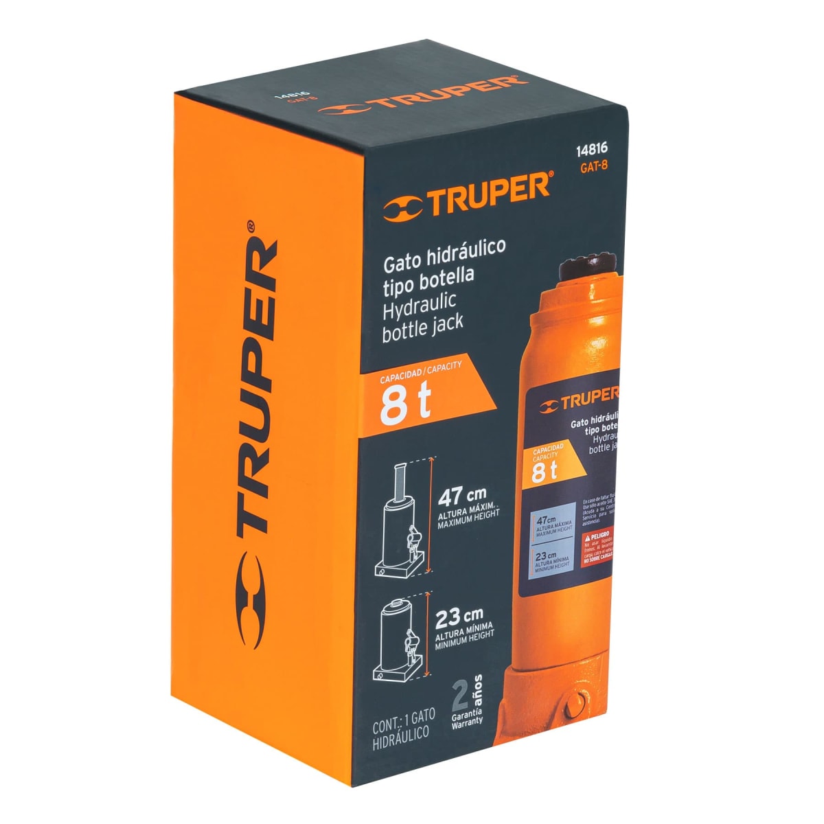 Gata botella de 8 toneladas Truper4