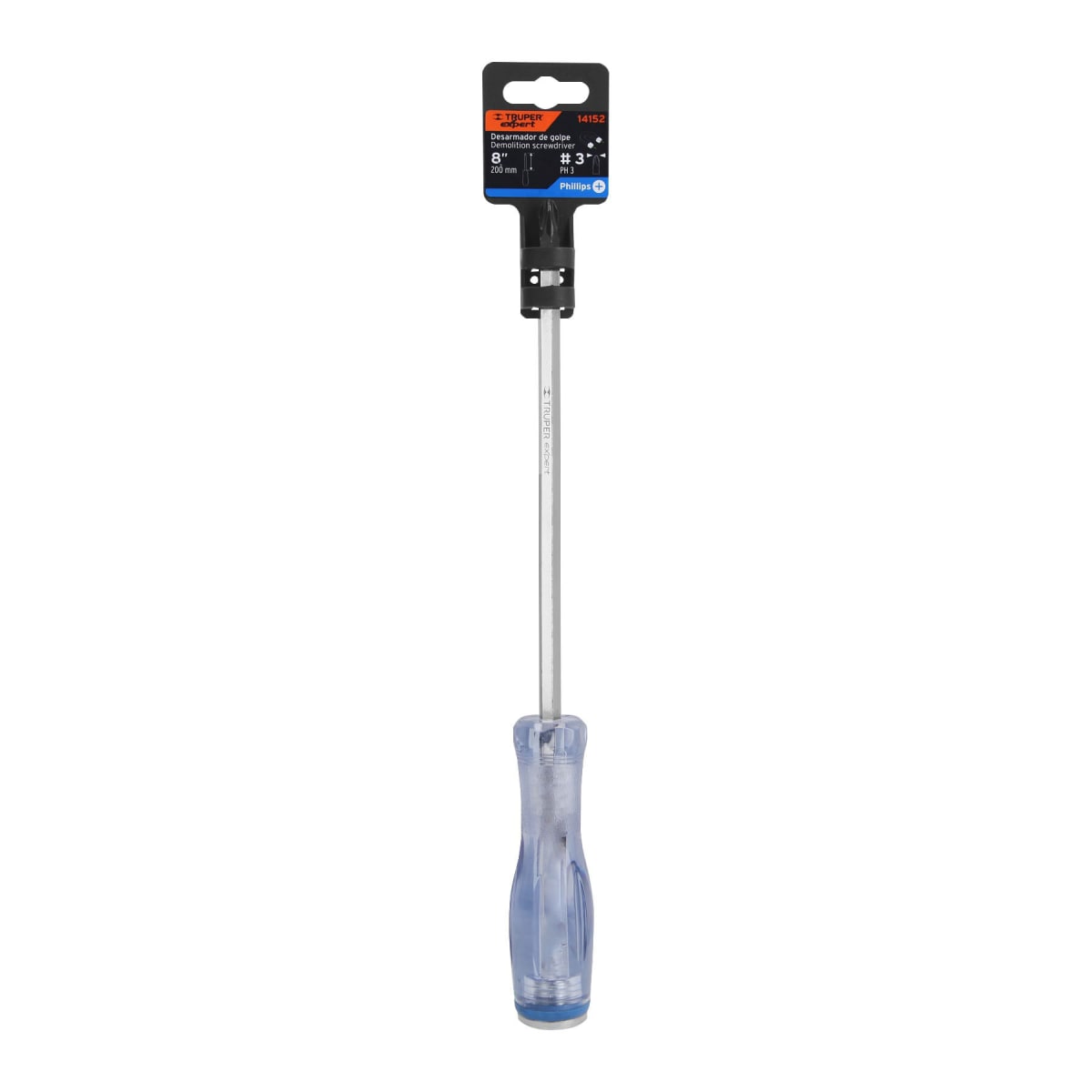 Desarmador de cruz de golpe 5/16'' x 8'' Truper expert4