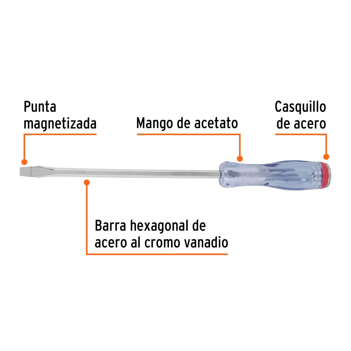 Desarmador plano de golpe 5/16'' x 8'' Truper expert2