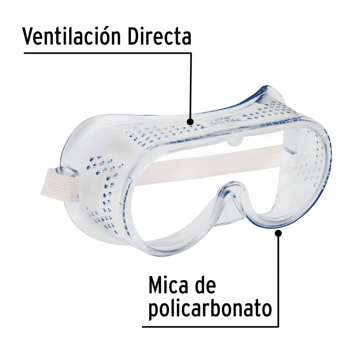 Goggles de seguridad con ventilación directa. pretul2