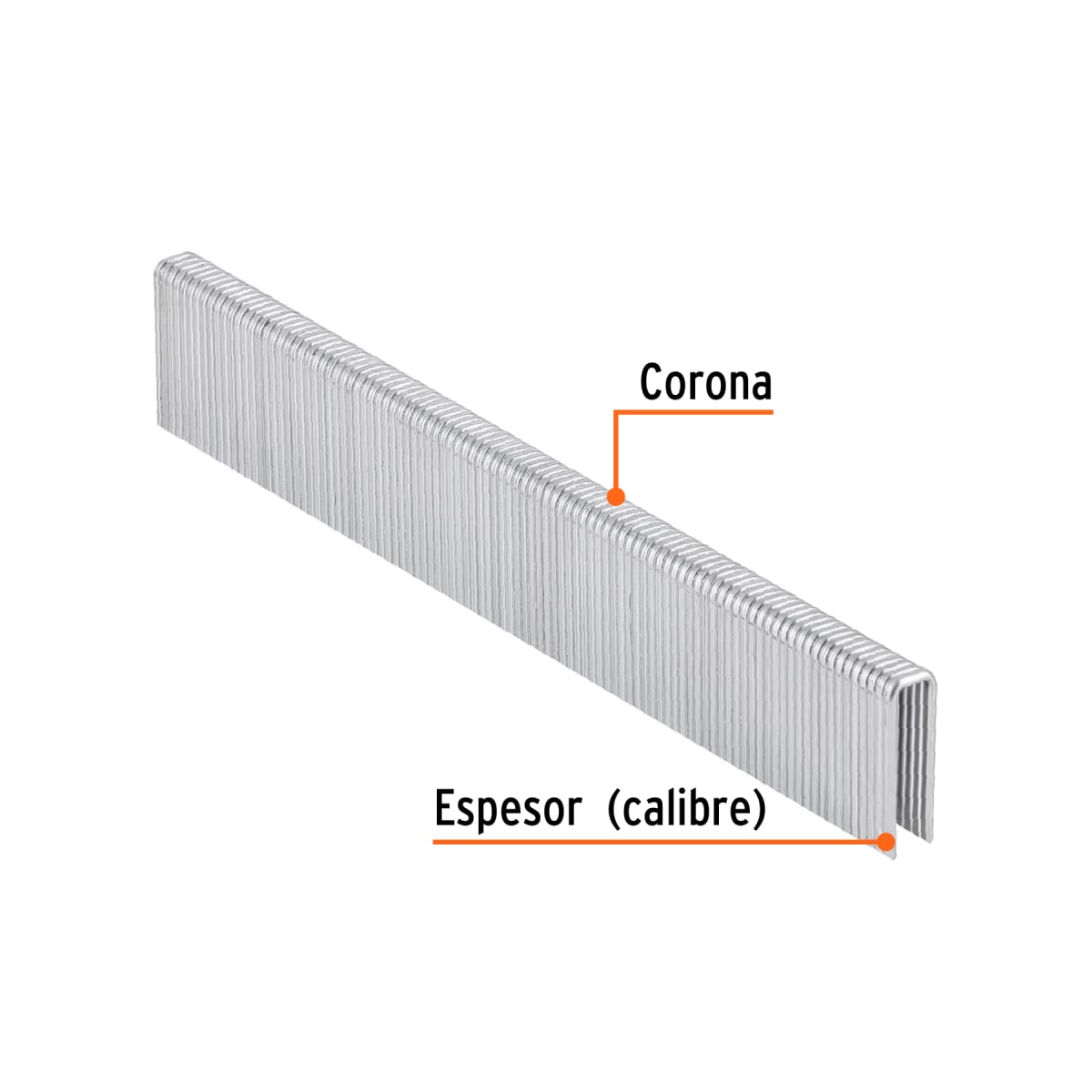 Caja con 5000 grapas corona 1/4´´ calibre 18, 19mm p/ENNE-120 Truper3