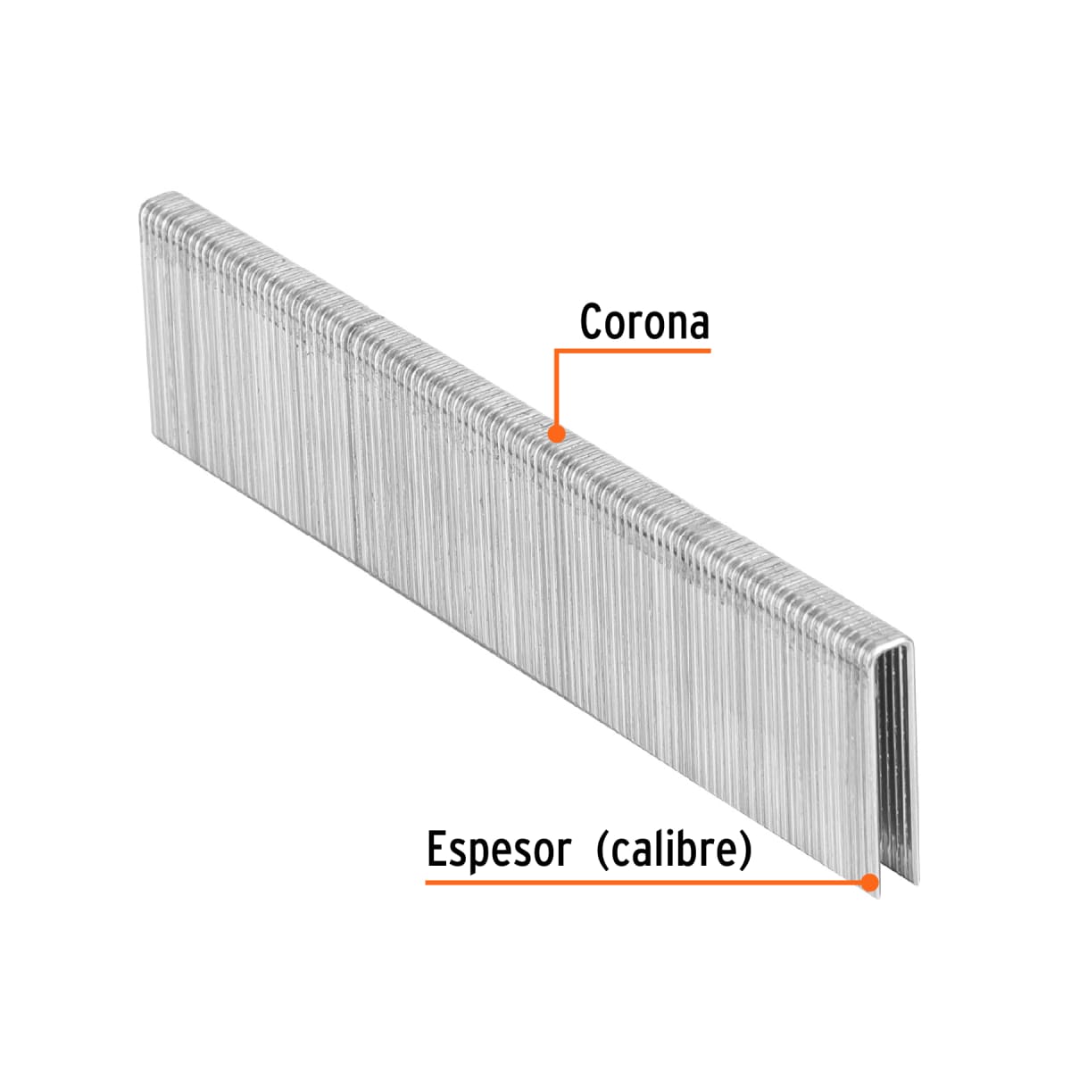 Caja con 5000 grapas corona 1/4´´ calibre 18, 28mm p/ENNE-120 Truper3