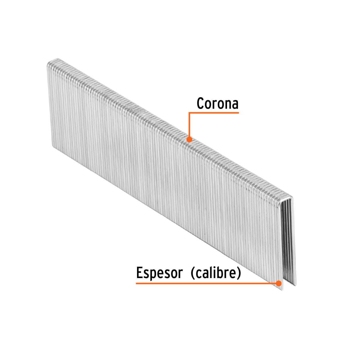 Caja con 5000 grapas corona 1/4´´ calibre 18, 32mm p/ENNE-120 Truper3