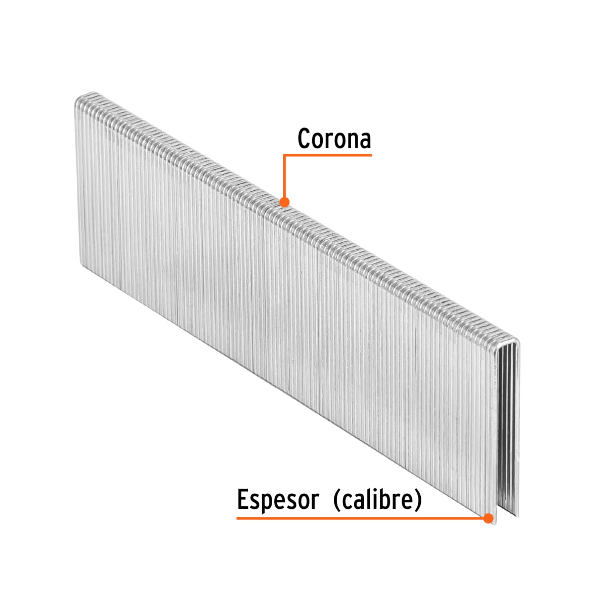 Caja con 5000 grapas corona 1/4´´ calibre 18, 35mm p/ENNE-120 Truper3