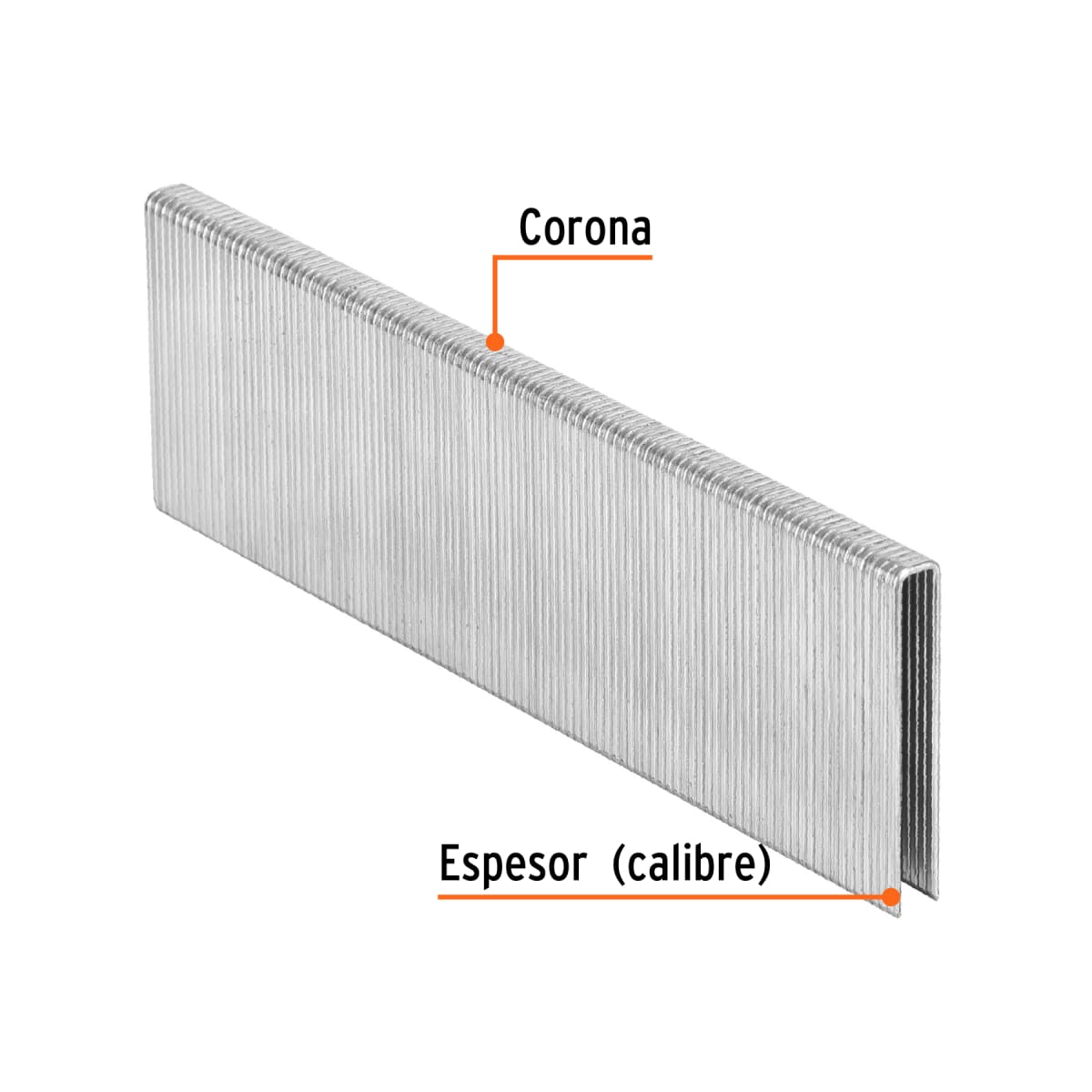 Caja con 5000 grapas corona 1/4´´ calibre 18, 38mm p/ENNE-120 Truper3