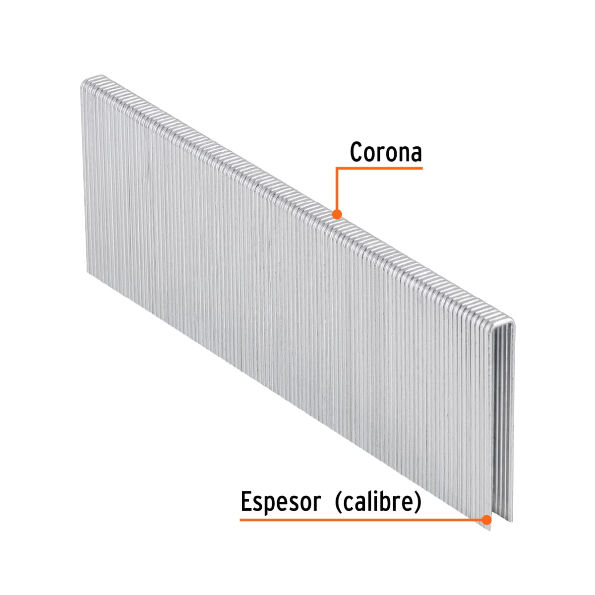 Caja con 5000 grapas corona 1/4´´ calibre 18, 40mm p/ENNE-120 Truper3