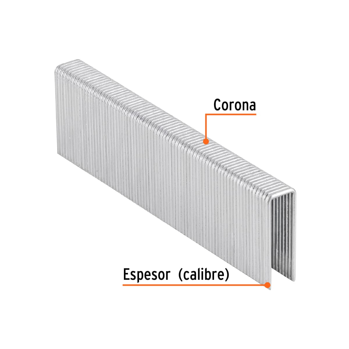 Caja con 1000 grapas corona 7/16´´ cal. 16, 32mm p/ENNE-160 Truper3