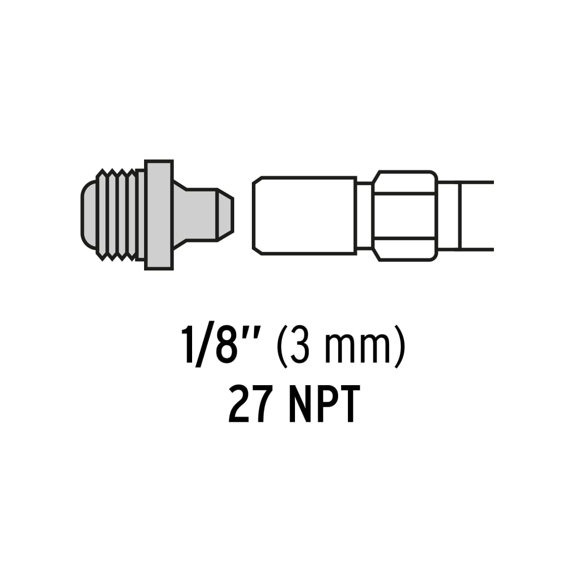 Tuercas para engrasadoras, 2 piezas, Truper2