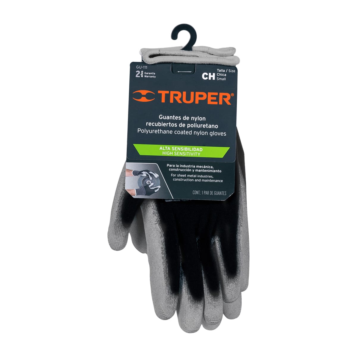 Guantes de nylon recubiertos de poliuretano Talla S5