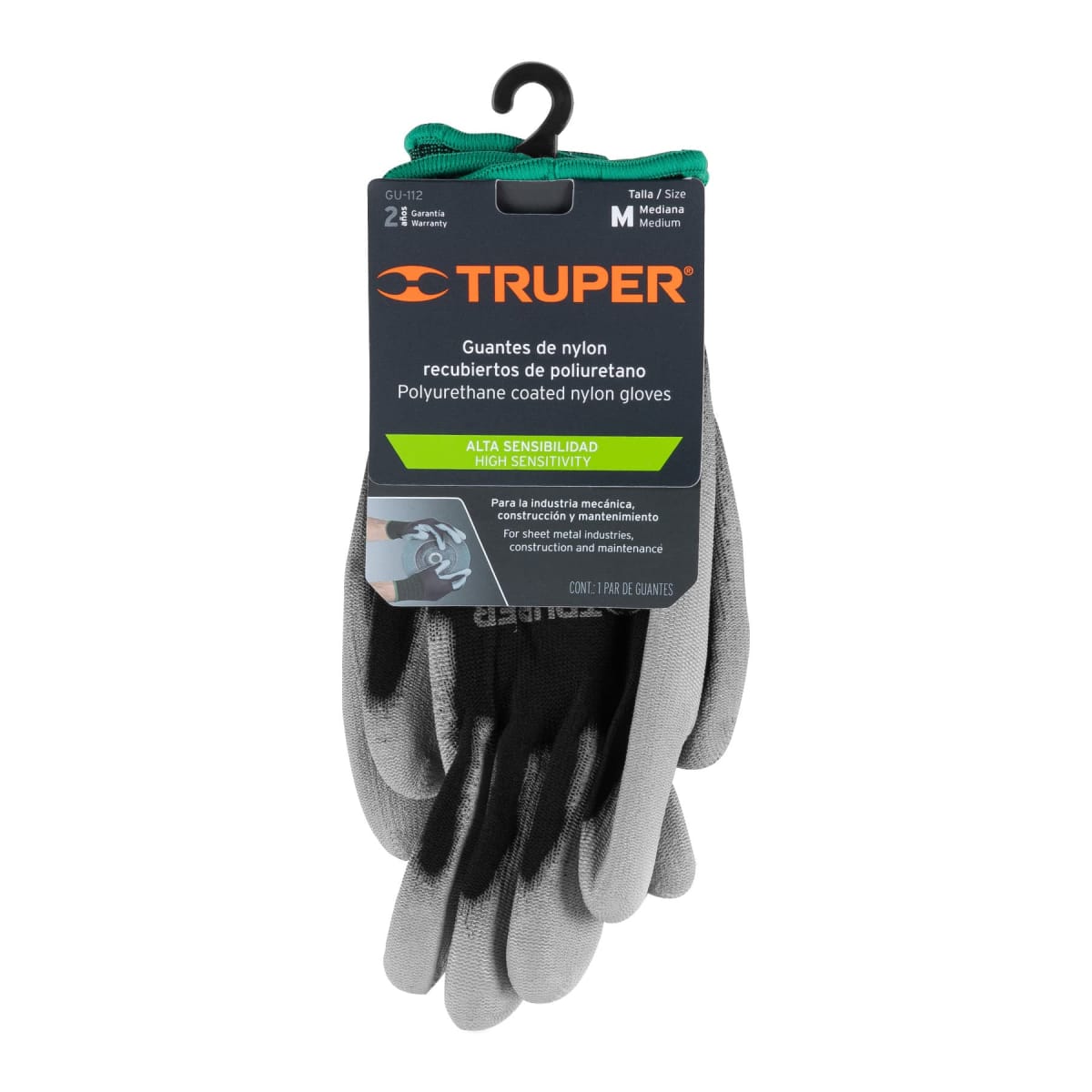 Guantes de nylon recubiertos de poliuretano Talla M Truper1