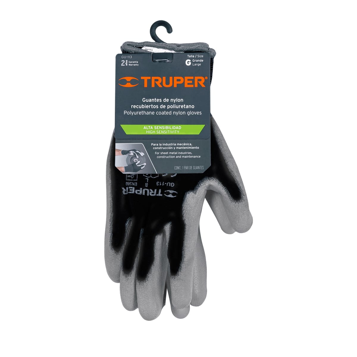 Guantes de nylon recubiertos de poliuretano Talla G Truper5