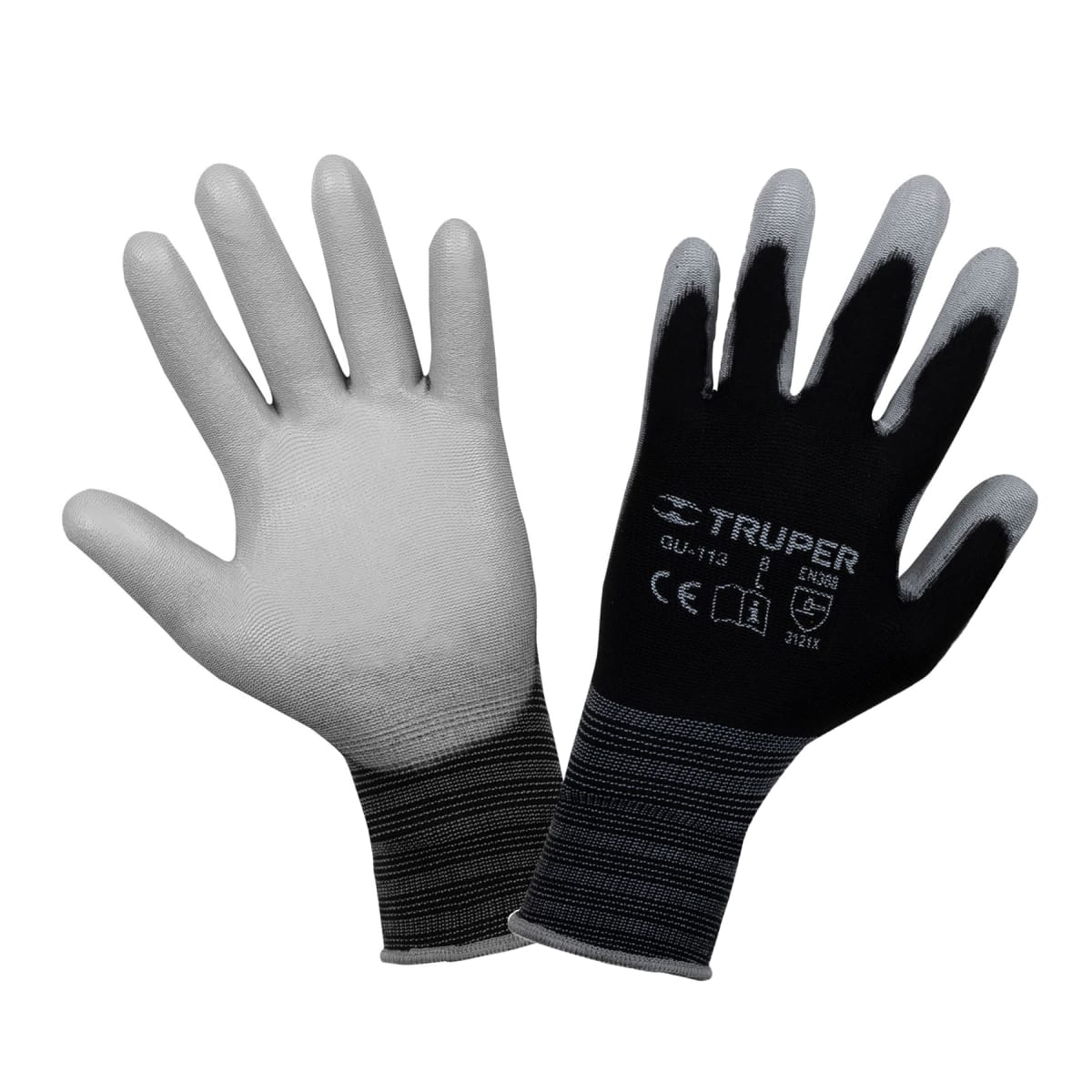 Guantes de nylon recubiertos de poliuretano Talla G Truper1