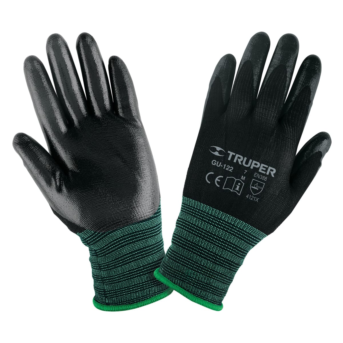 Guantes de Nylon recubiertos de nitrilo talla M Truper1