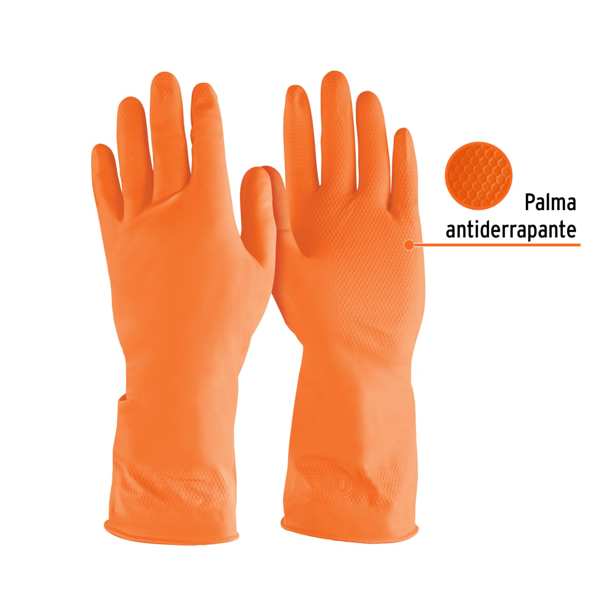 Guantes de látex para limpieza, medianos, Truper2