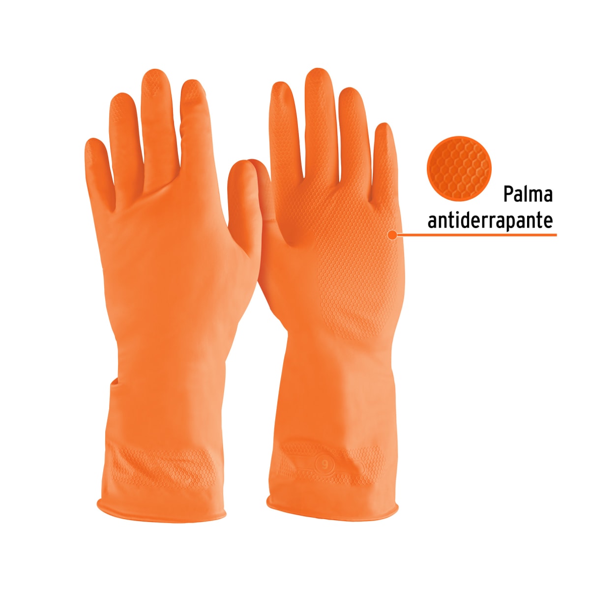 Guantes de látex para limpieza. grandes. truper2