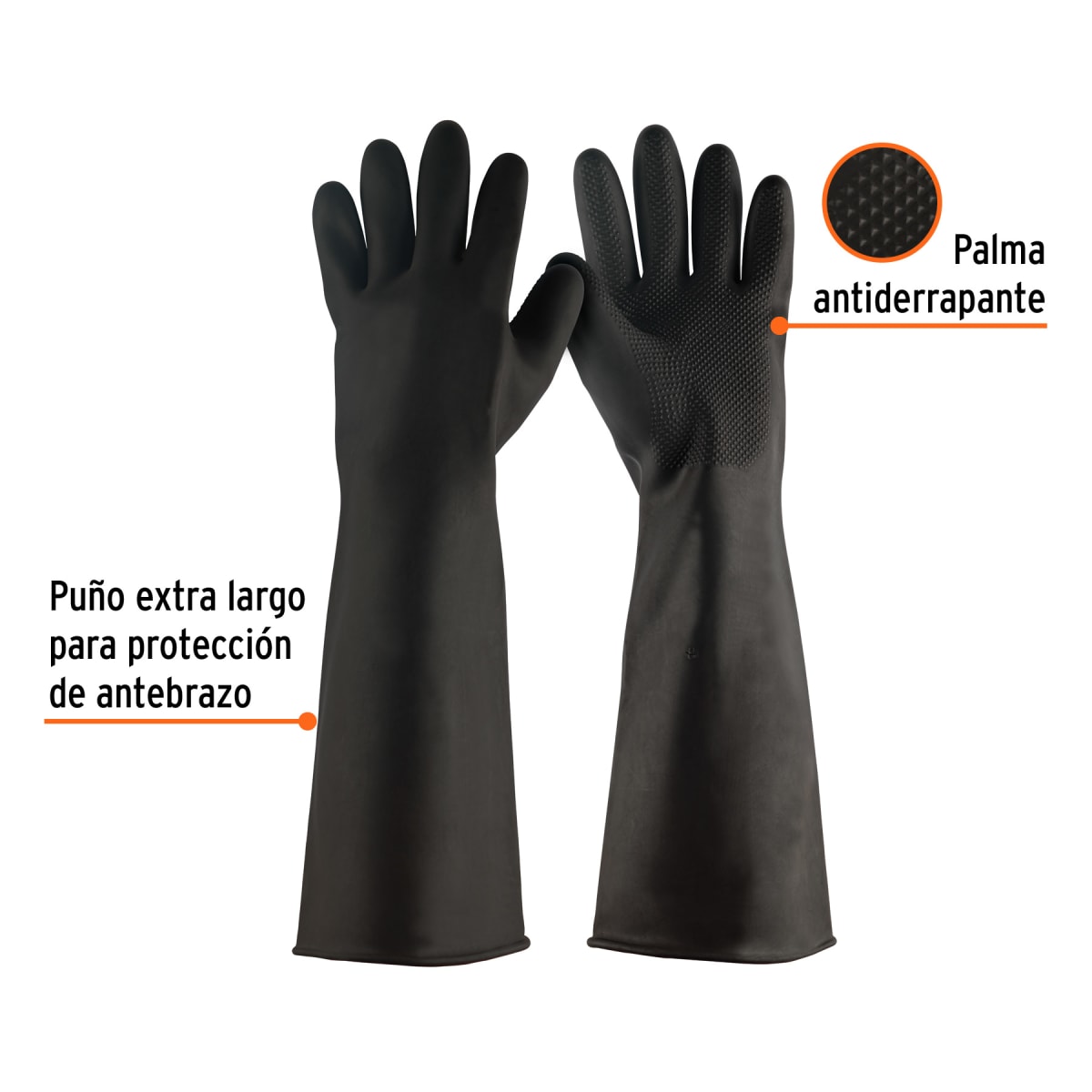 Guantes de látex industriales. medianos. truper2
