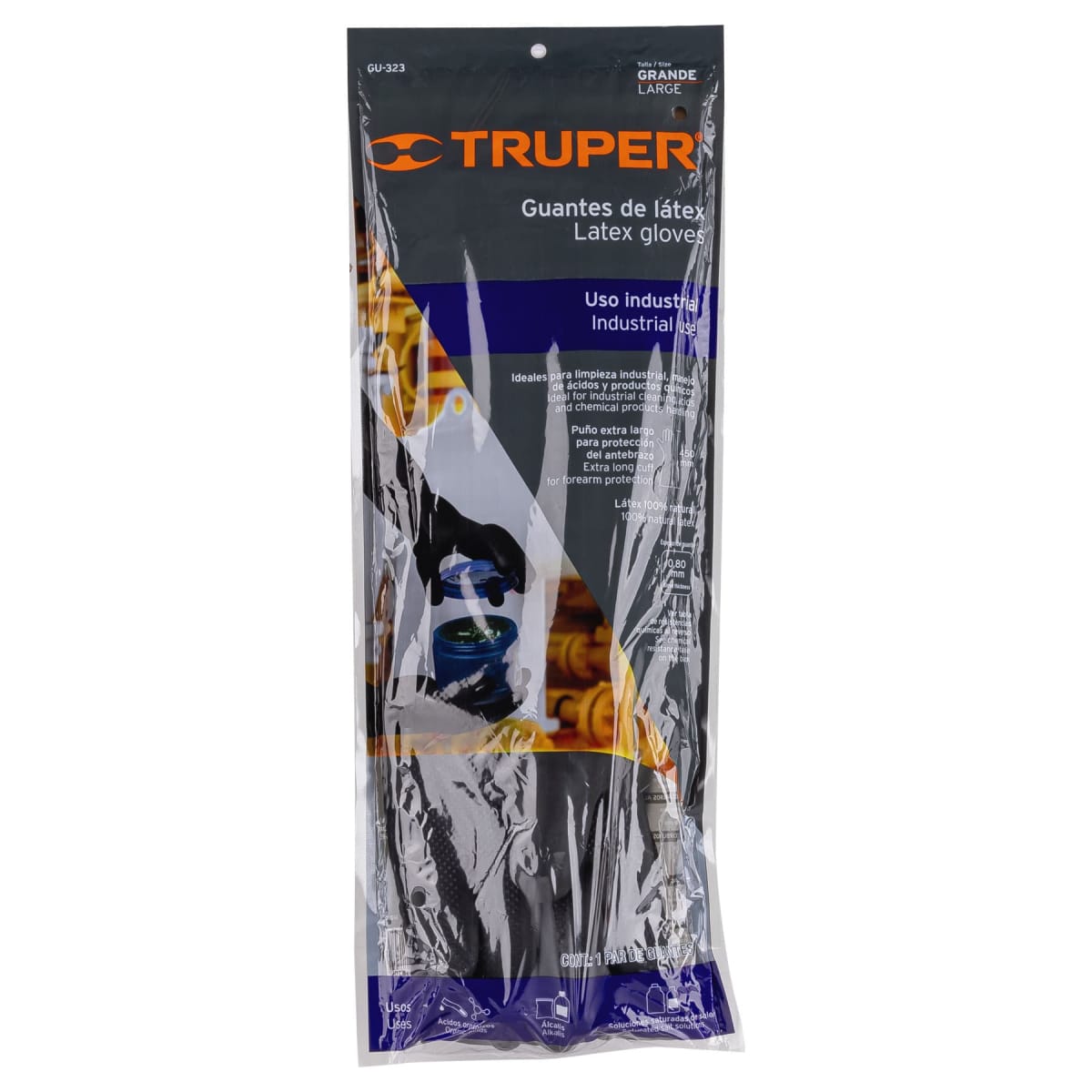 Guantes de látex industriales grandes Truper6