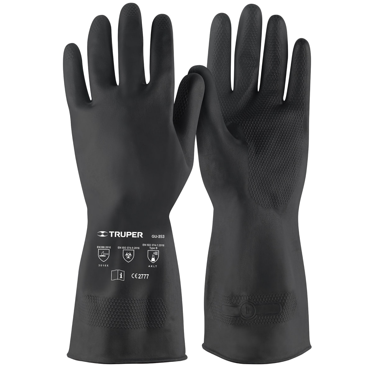 Guantes de látex para pintor. grandes. truper1