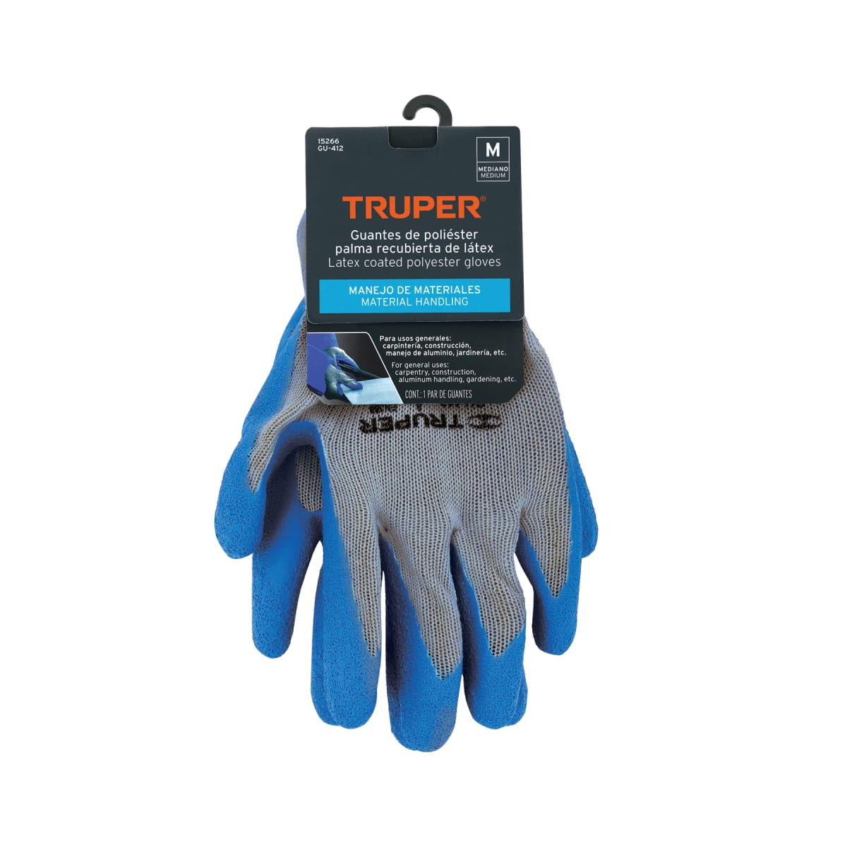 Guantes de poliéster recubiertos de latex. m. truper4