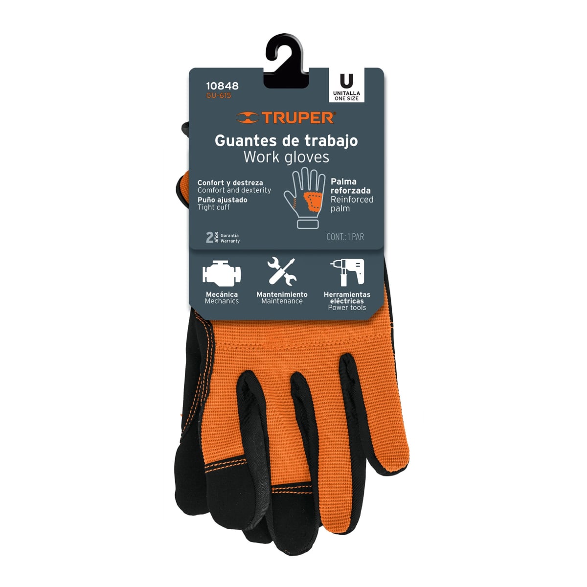 Guantes para mecánico palma reforzada Truper4