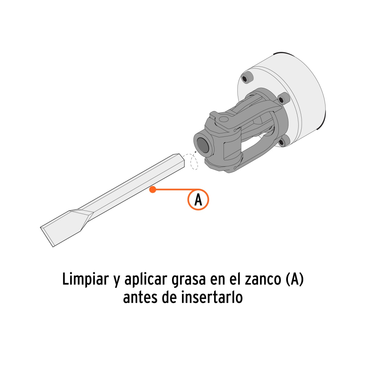 Cincel plano zanco hexagonal de 1 1/8´´, de 20´´ X 1.5´´ Truper3