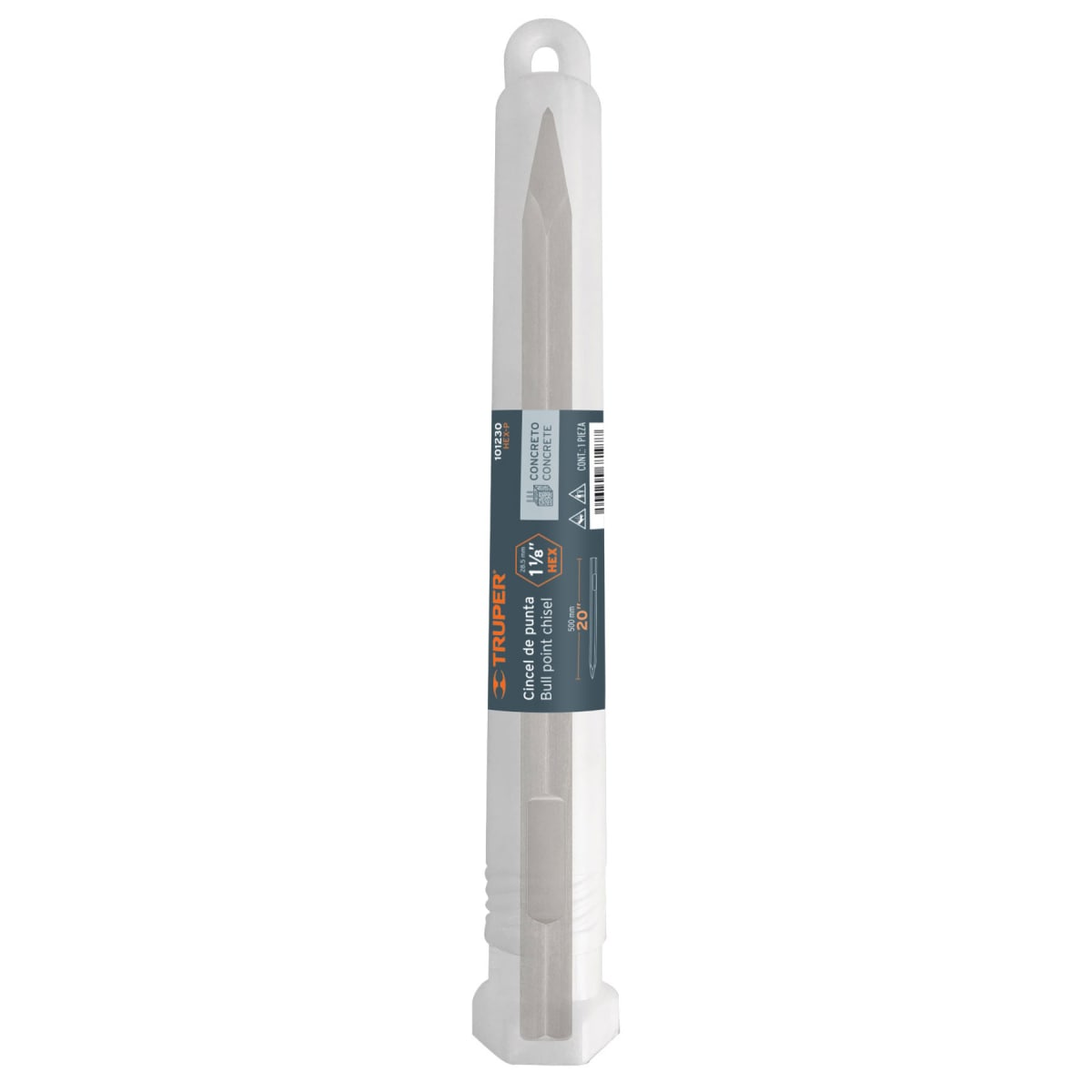 Cincel punta zanco hexagonal 1 1/8´´, 20´´ Truper4