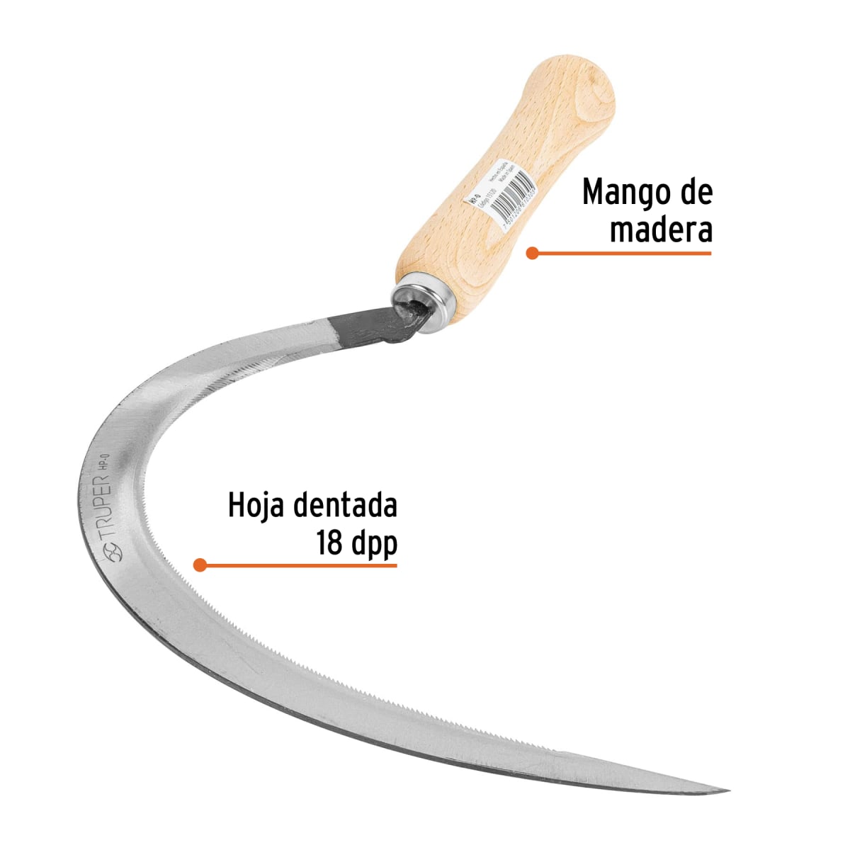 Hoz dentada # 0. 16''. truper2