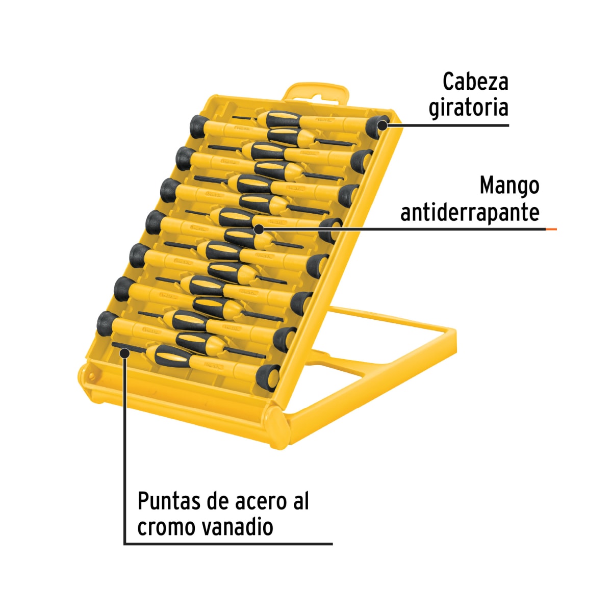 Juego con 15 desarmadores de joyero Pretul3