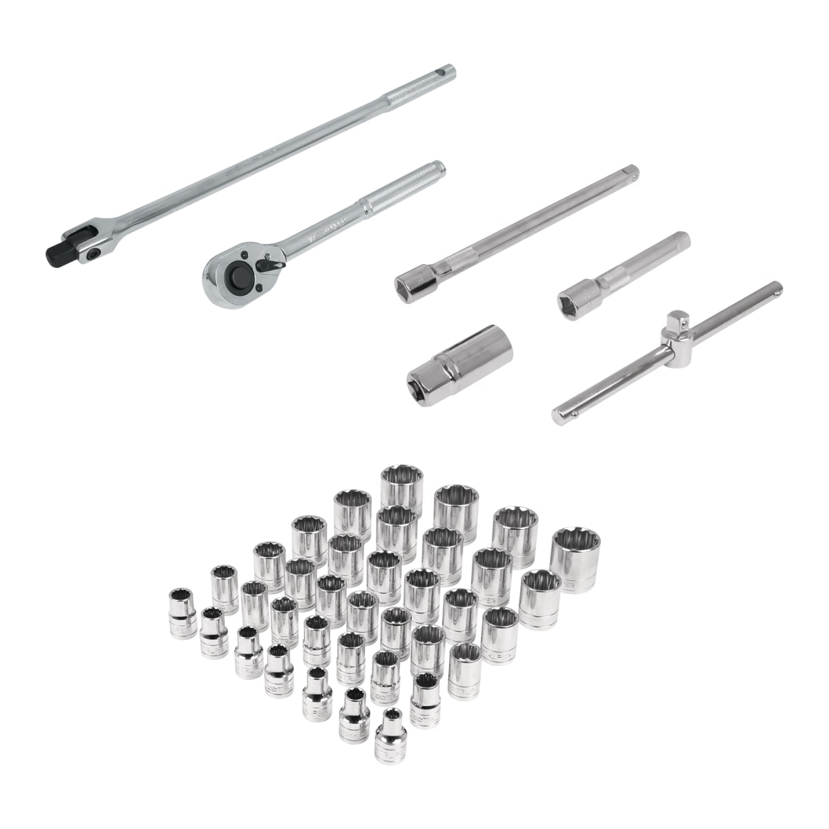 Juego de 42 herramientas mixtas encastre 1/2