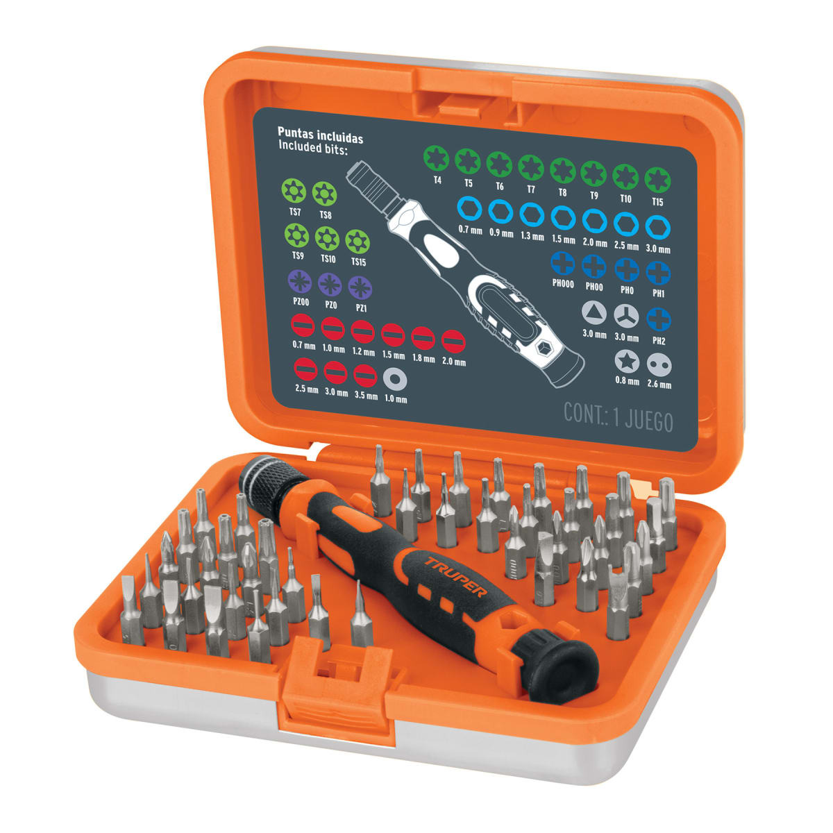 Desarmador de joyero 42 puntas Truper1