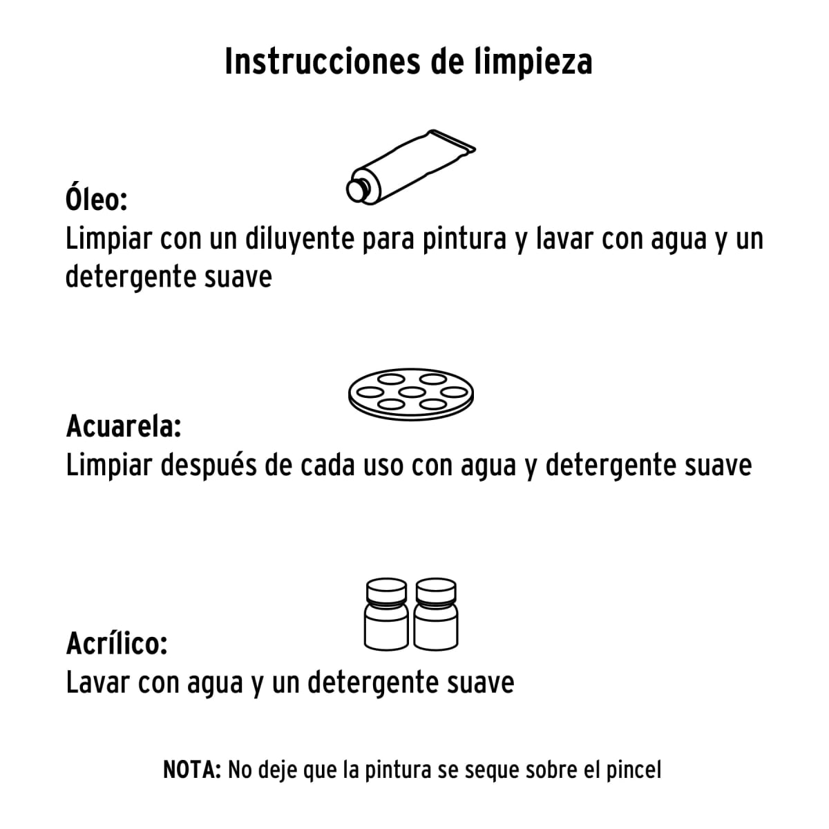 Juego de pinceles en blíster con 5 piezas, Pretul4