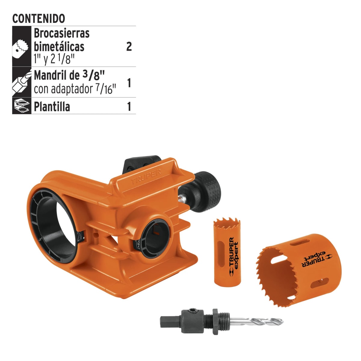 Juego de 4 piezas para instalar cerraduras truper2