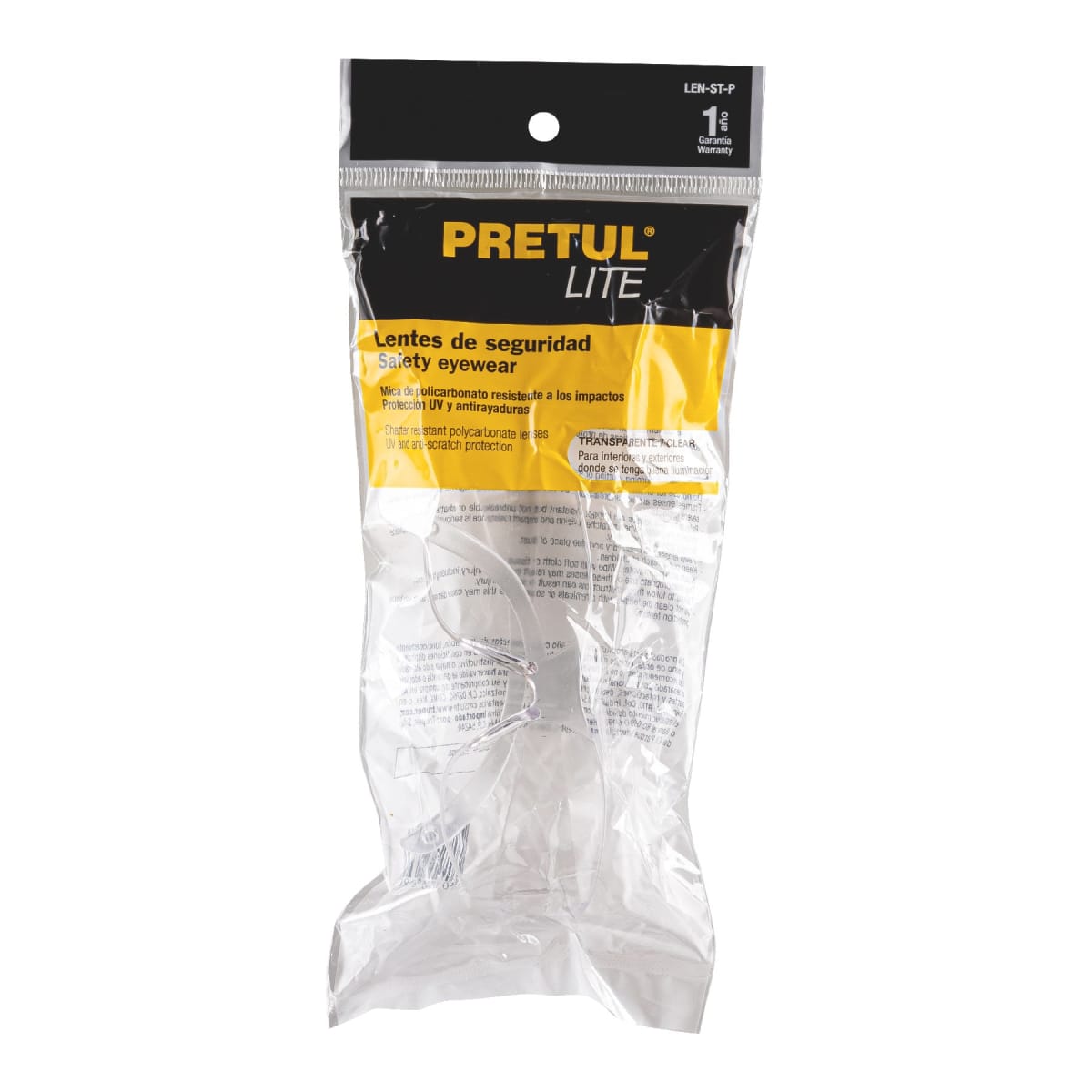 Lentes de seguridad transparentes Pretul3