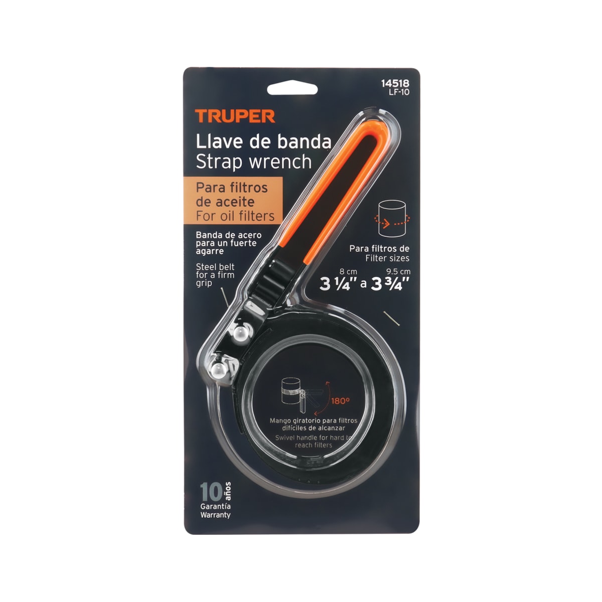 Suncho de 3-1/4''-3-3/4'' para filtro de aceite Truper4