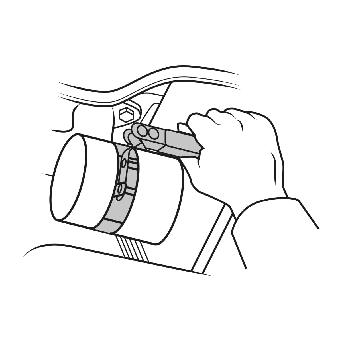 Suncho de 2-1/2''-3-3/4'' para filtro de aceite Truper3