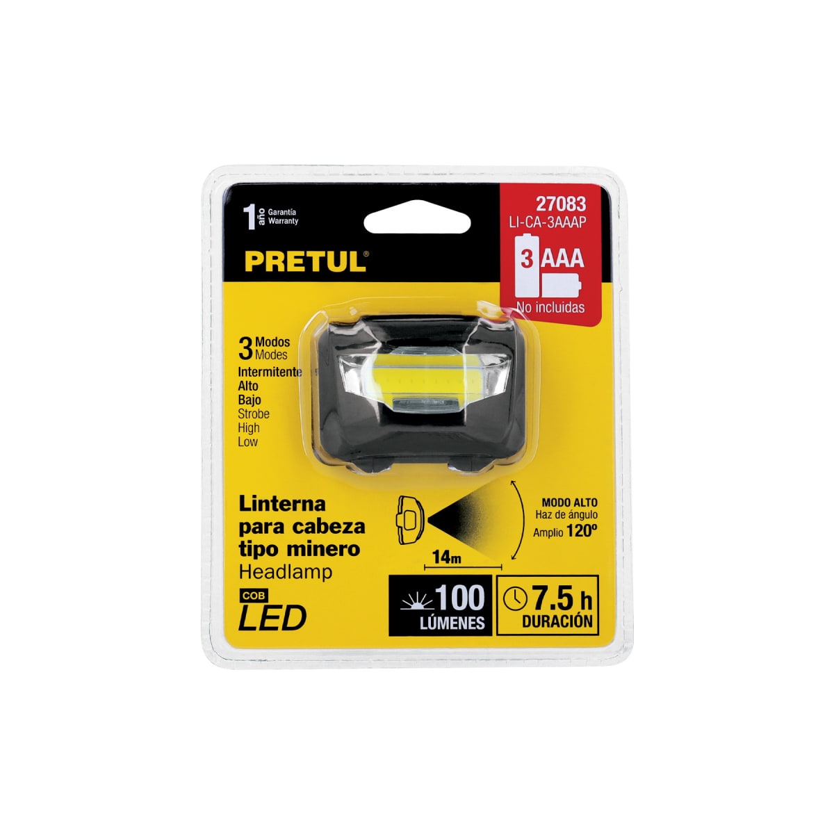 Linterna de Cabeza LED Pretul8