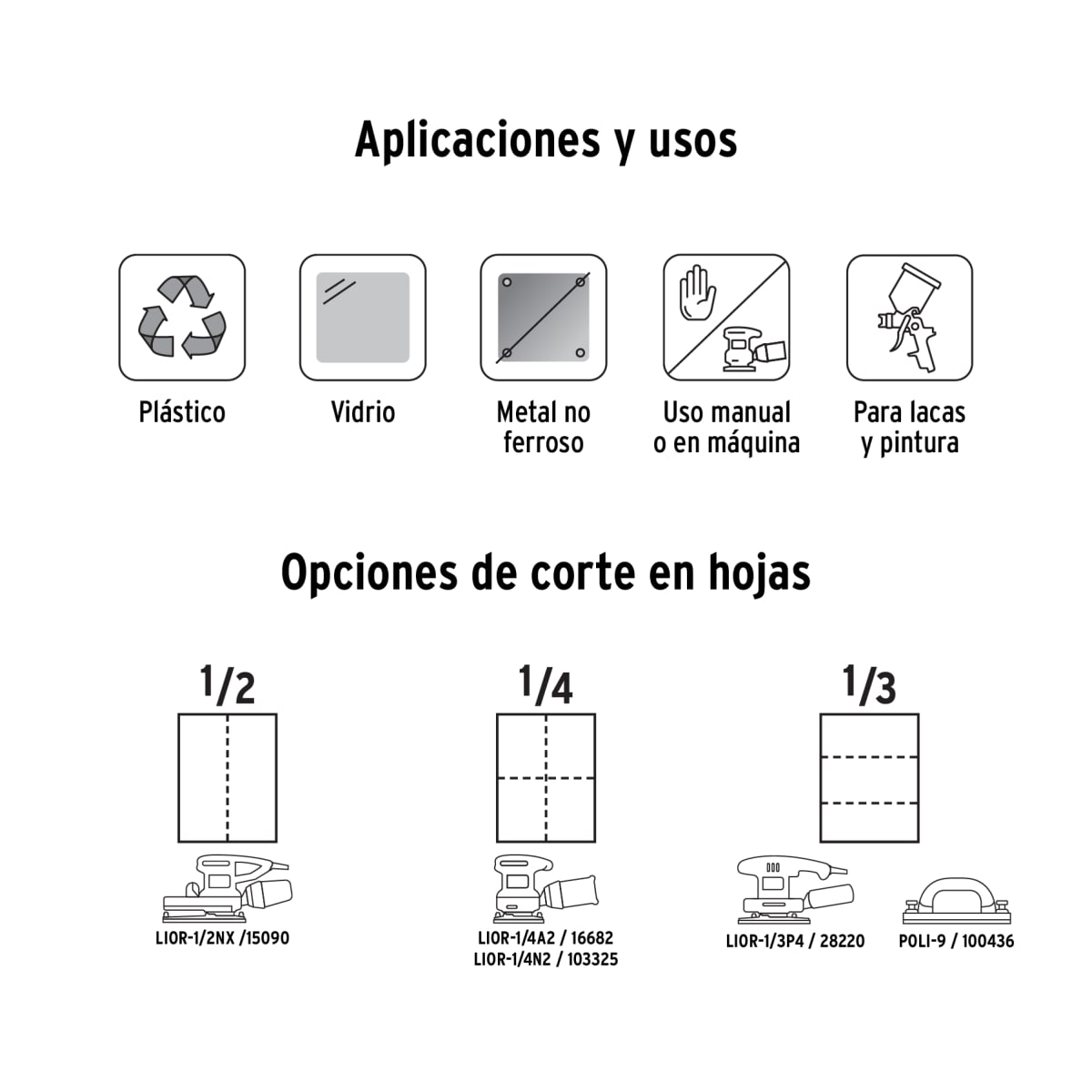 Lija de agua grano 60 de carburo de silicio, Truper3